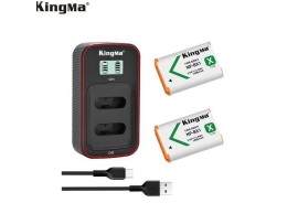 KingMa NP-BX1 Battery + Dual Slot USB LCD Charger Kit